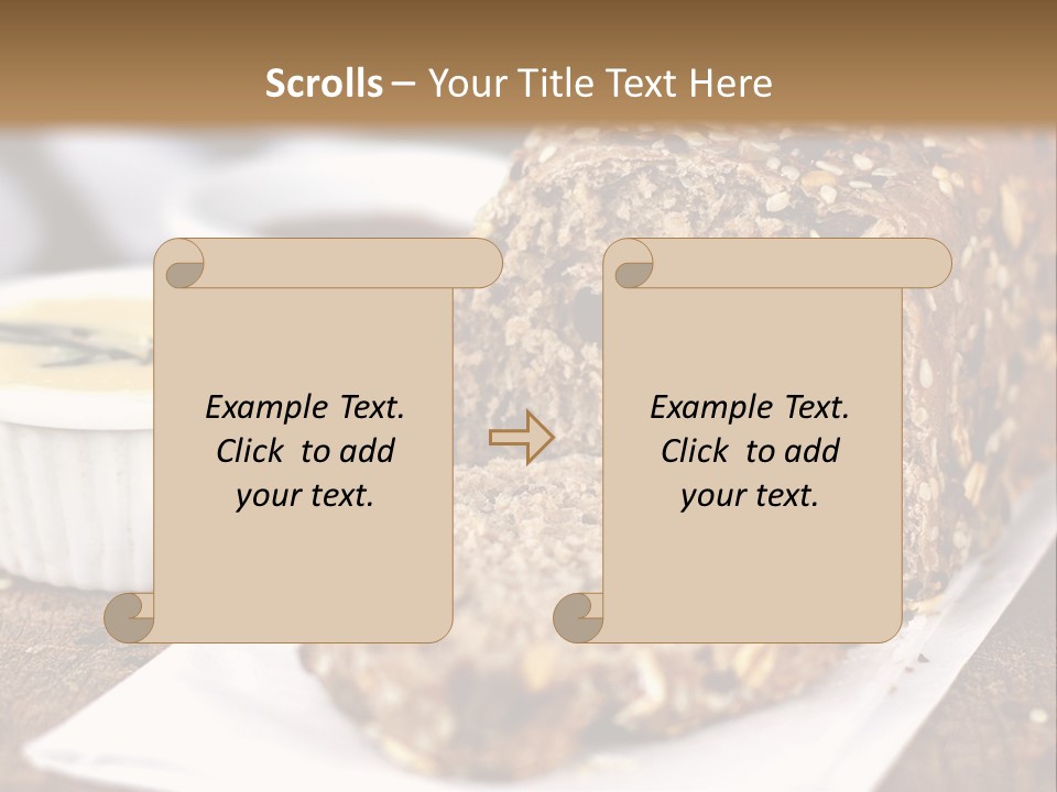 Bread Tea Slice PowerPoint Template