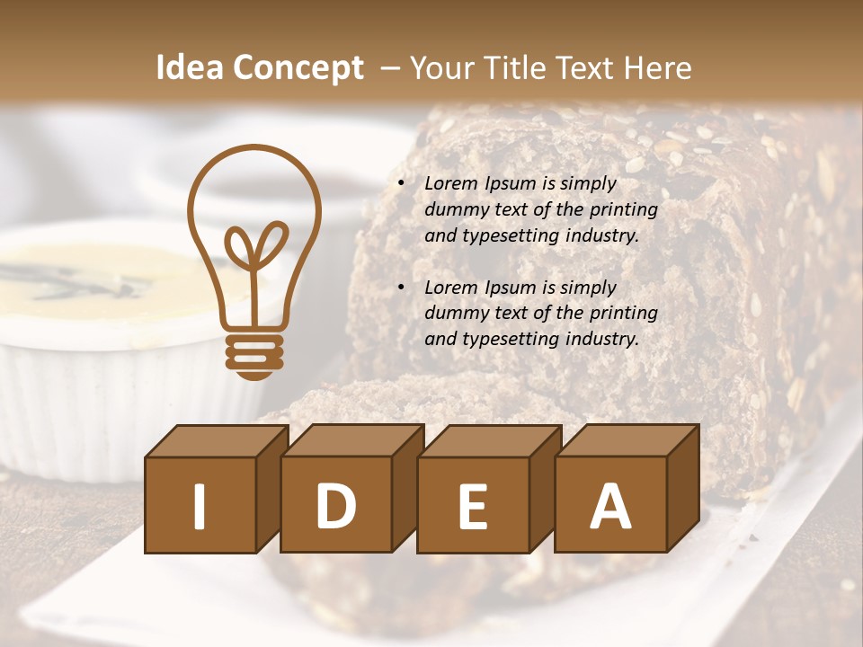 Bread Tea Slice PowerPoint Template