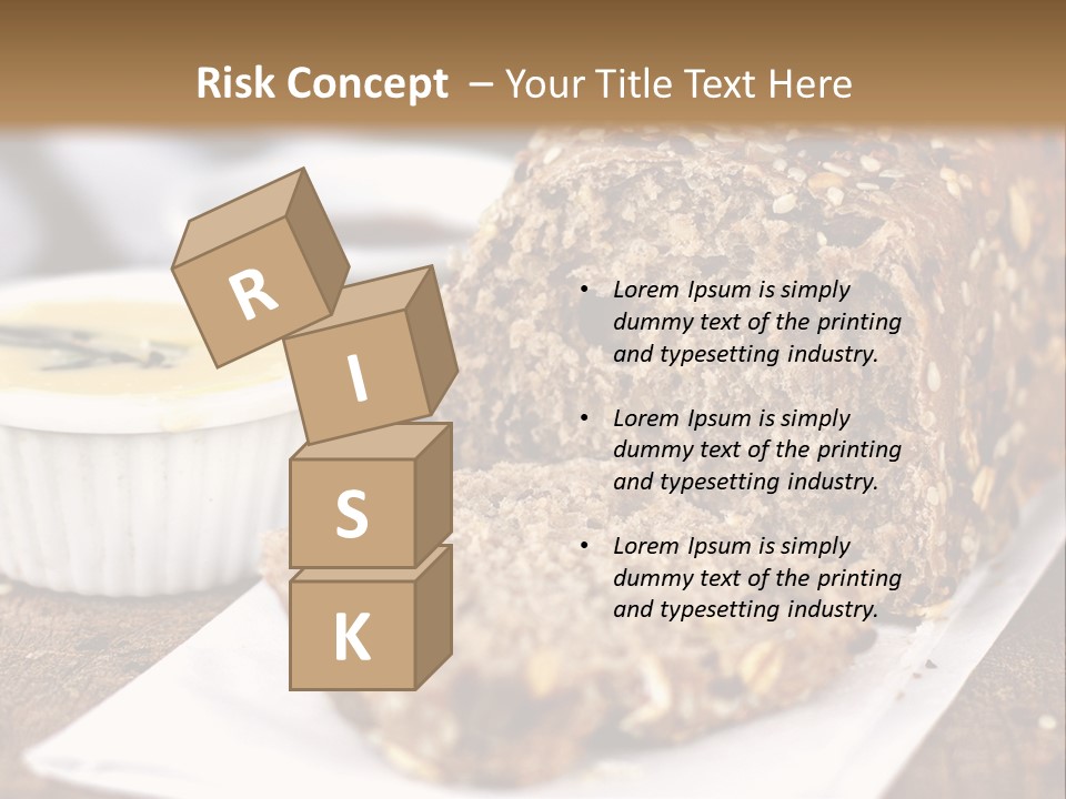 Bread Tea Slice PowerPoint Template