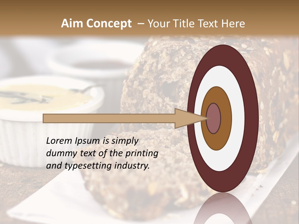 Bread Tea Slice PowerPoint Template