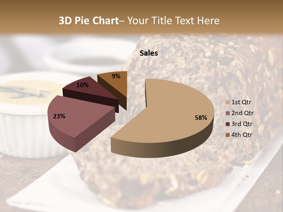 Bread Tea Slice PowerPoint Template