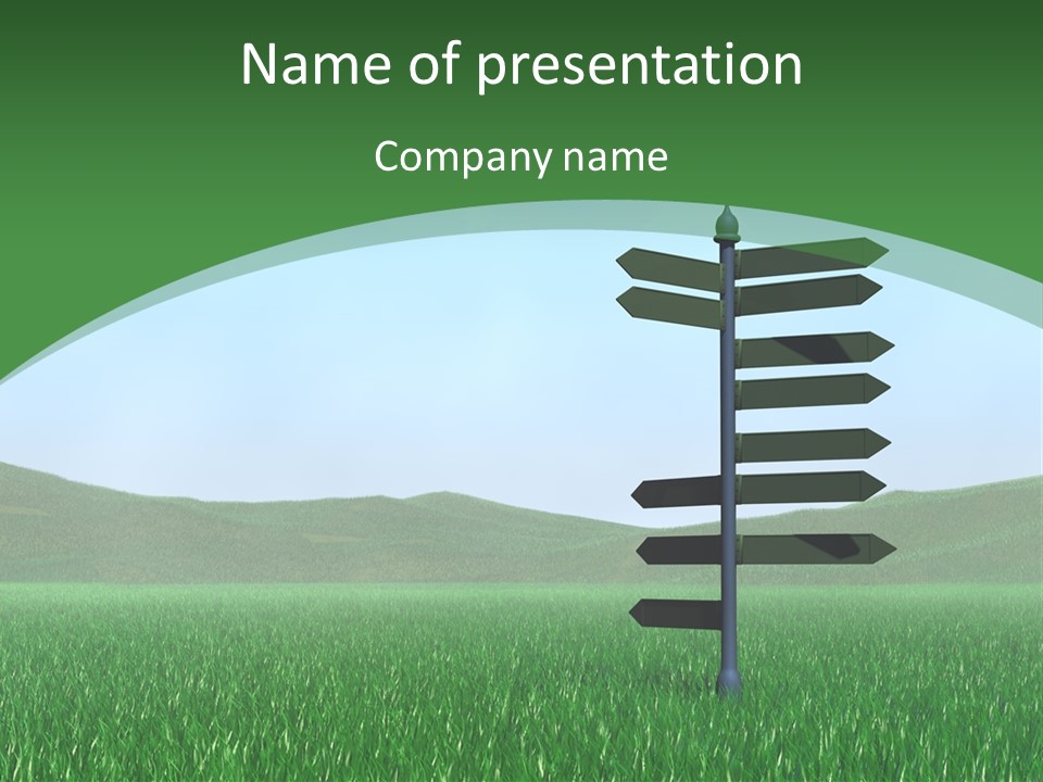 Nature Summer Cloudscape PowerPoint Template