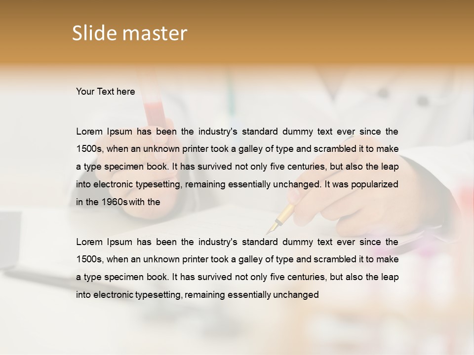 Clipboard Blood Man PowerPoint Template