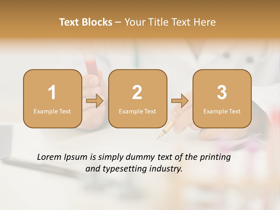Clipboard Blood Man PowerPoint Template