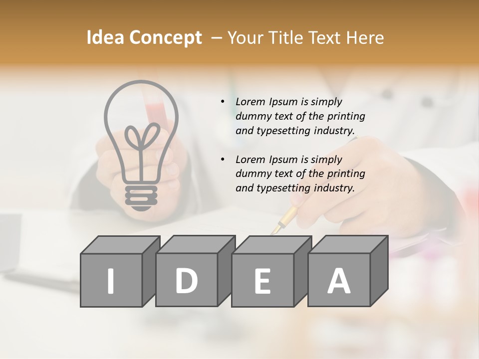 Clipboard Blood Man PowerPoint Template