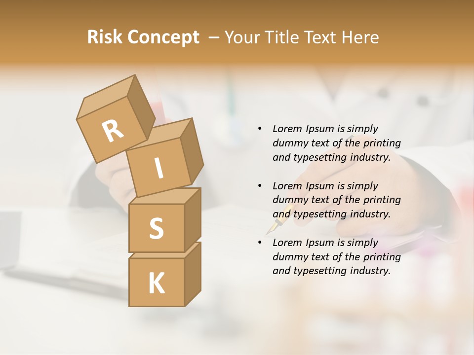Clipboard Blood Man PowerPoint Template