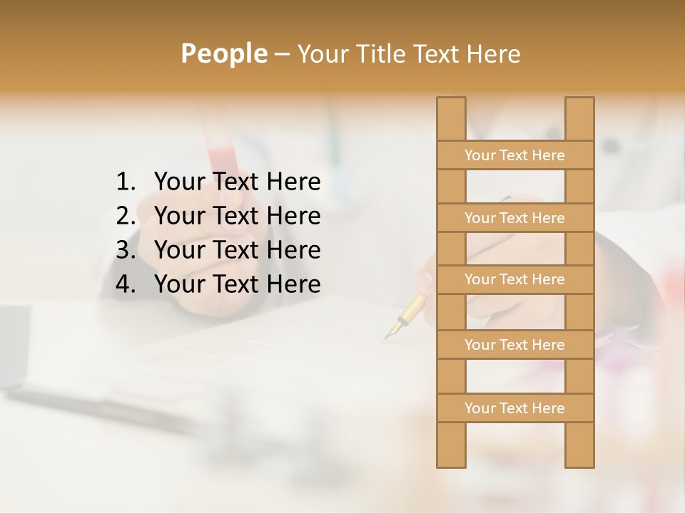 Clipboard Blood Man PowerPoint Template