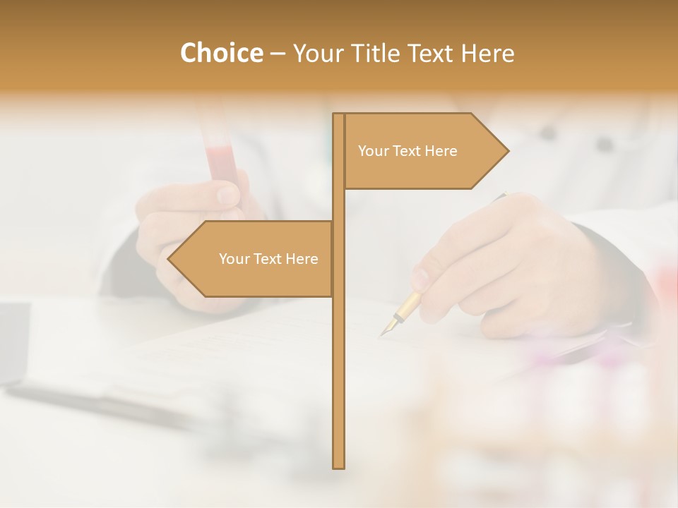 Clipboard Blood Man PowerPoint Template