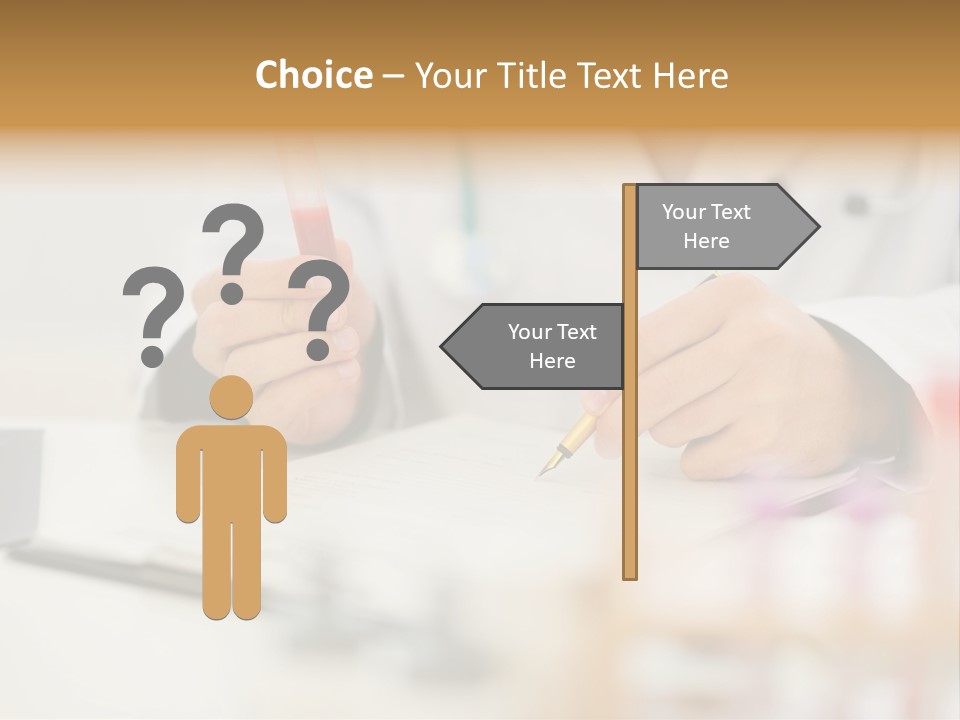 Clipboard Blood Man PowerPoint Template