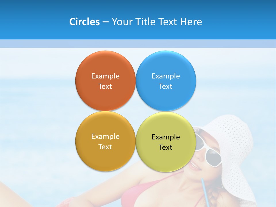 Scarf Eating Sexy PowerPoint Template