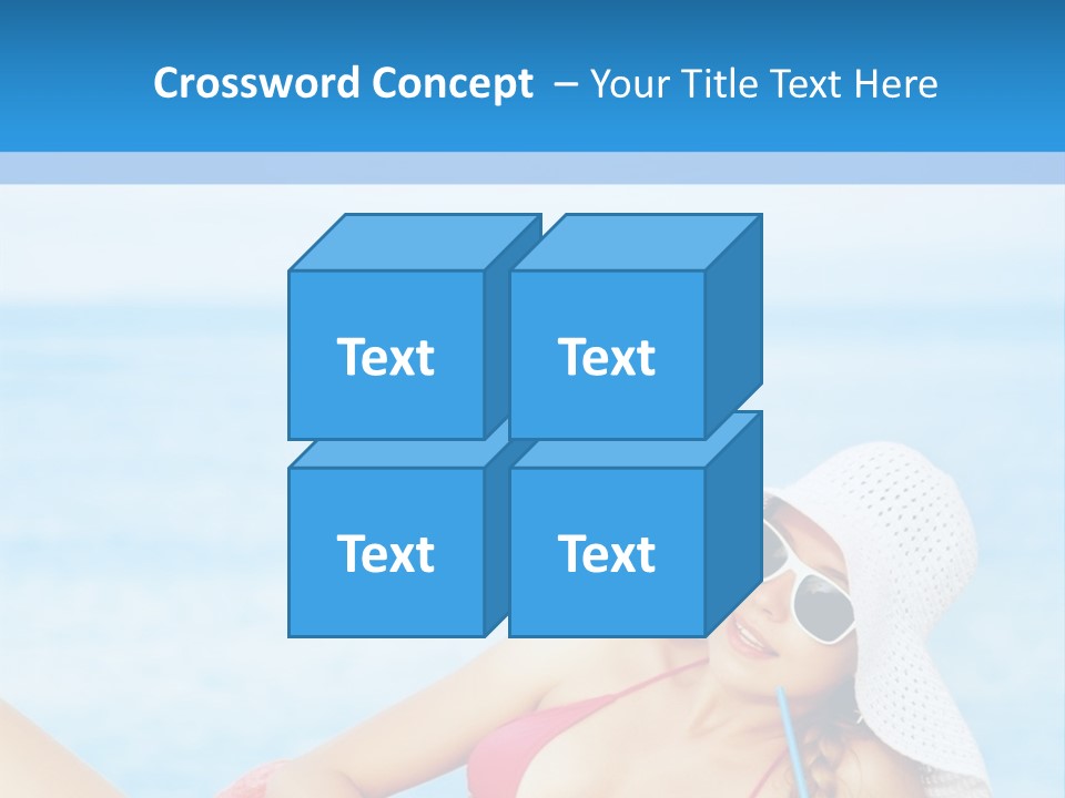 Scarf Eating Sexy PowerPoint Template