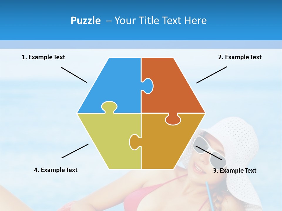 Scarf Eating Sexy PowerPoint Template