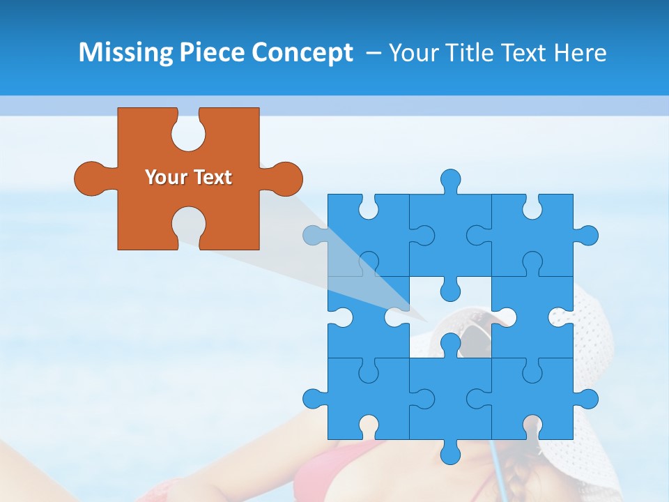 Scarf Eating Sexy PowerPoint Template