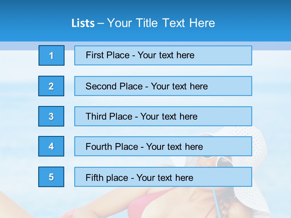 Scarf Eating Sexy PowerPoint Template