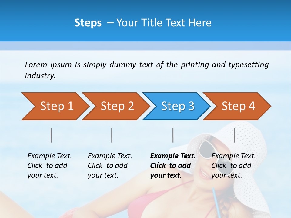 Scarf Eating Sexy PowerPoint Template