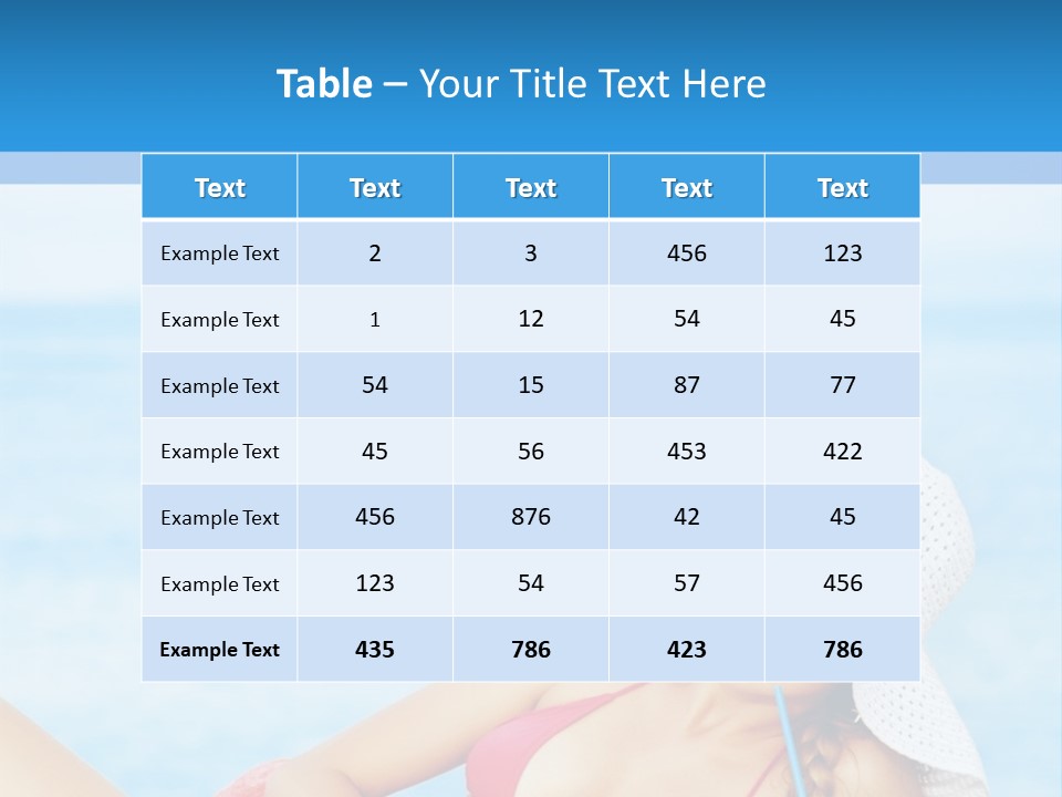 Scarf Eating Sexy PowerPoint Template