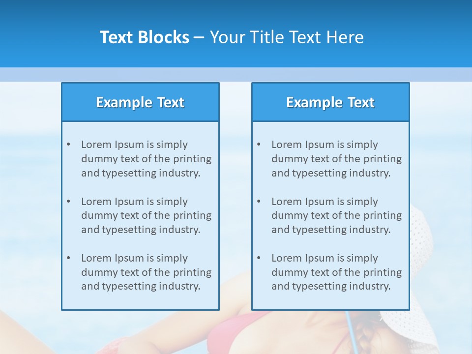 Scarf Eating Sexy PowerPoint Template