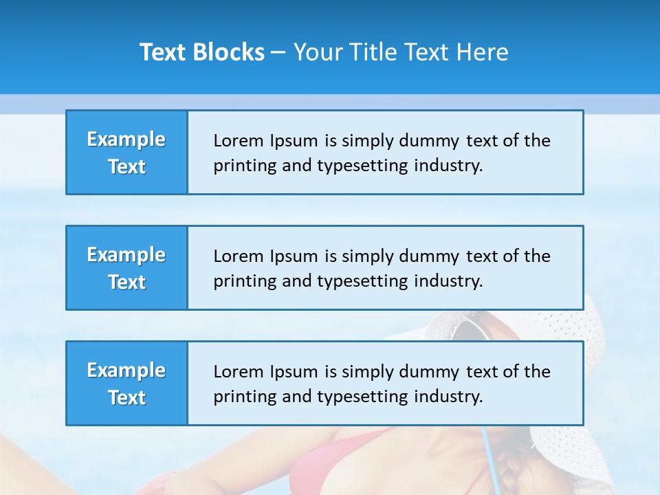Scarf Eating Sexy PowerPoint Template