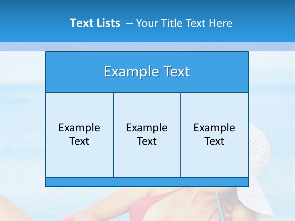 Scarf Eating Sexy PowerPoint Template