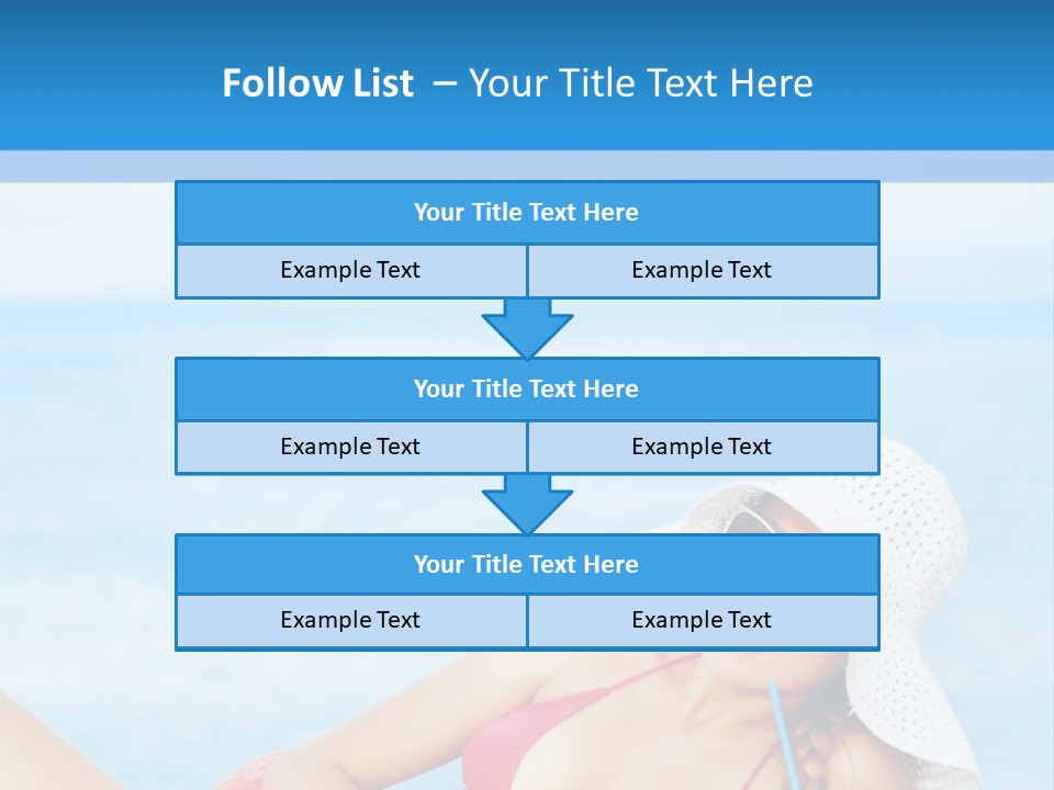 Scarf Eating Sexy PowerPoint Template