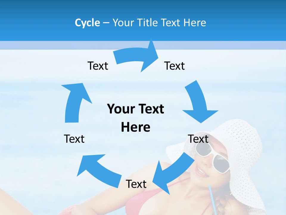 Scarf Eating Sexy PowerPoint Template