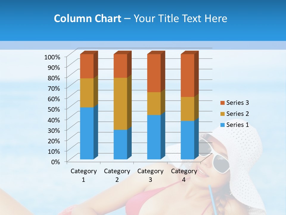 Scarf Eating Sexy PowerPoint Template