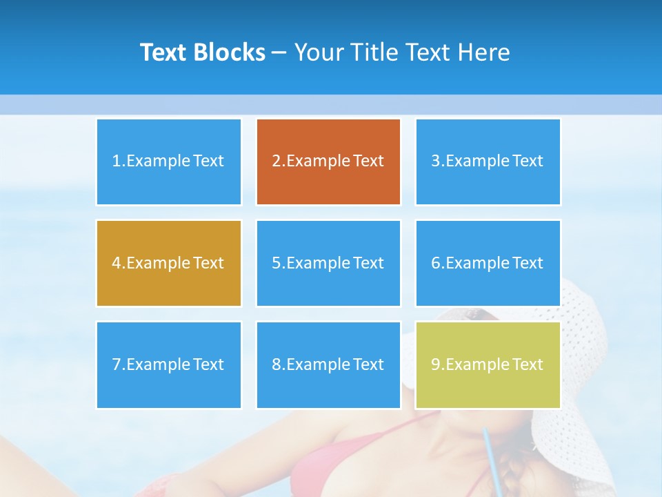 Scarf Eating Sexy PowerPoint Template