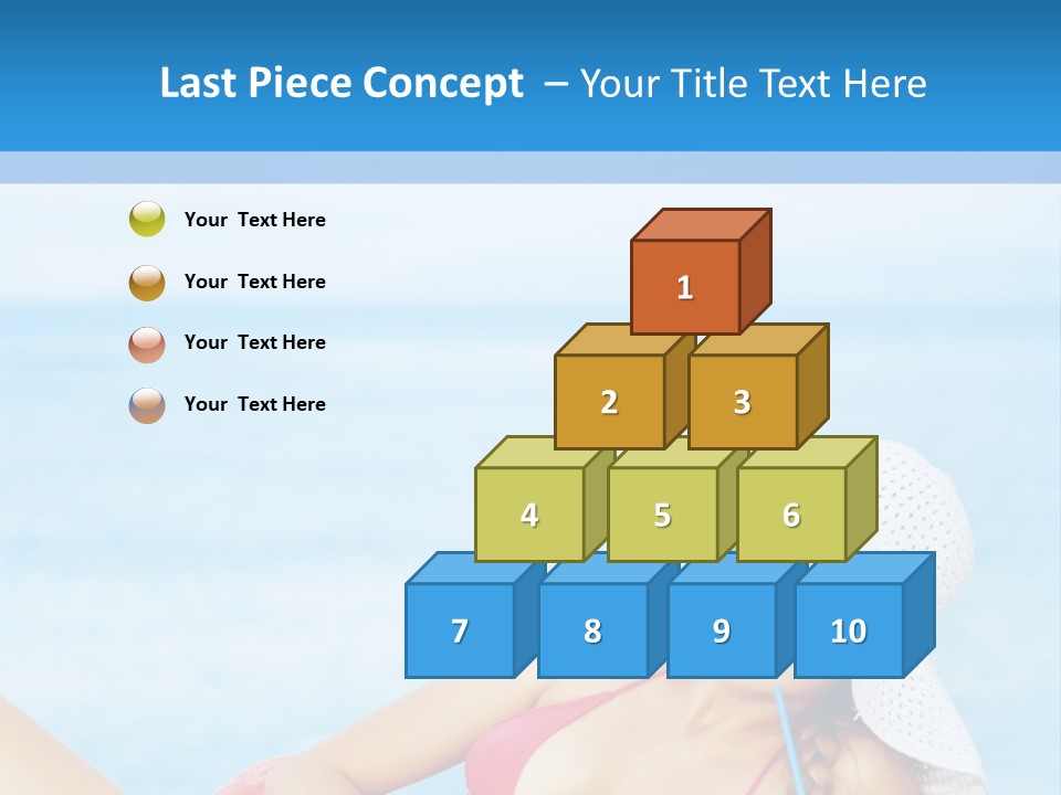 Scarf Eating Sexy PowerPoint Template