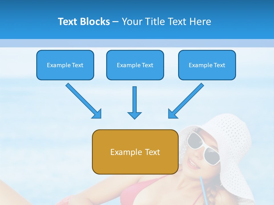 Scarf Eating Sexy PowerPoint Template