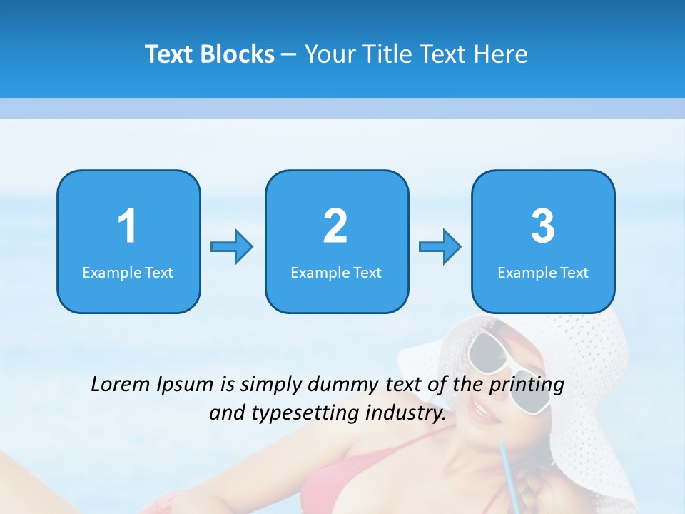 Scarf Eating Sexy PowerPoint Template