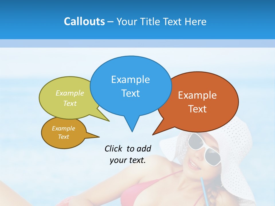 Scarf Eating Sexy PowerPoint Template