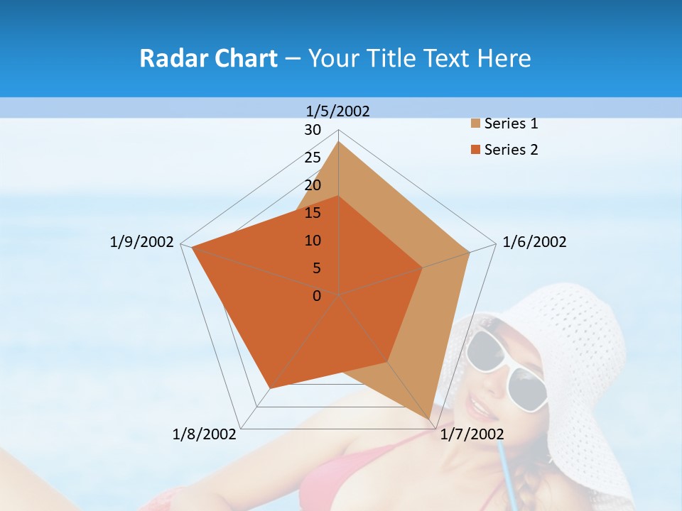 Scarf Eating Sexy PowerPoint Template