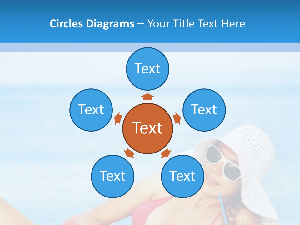 Scarf Eating Sexy PowerPoint Template