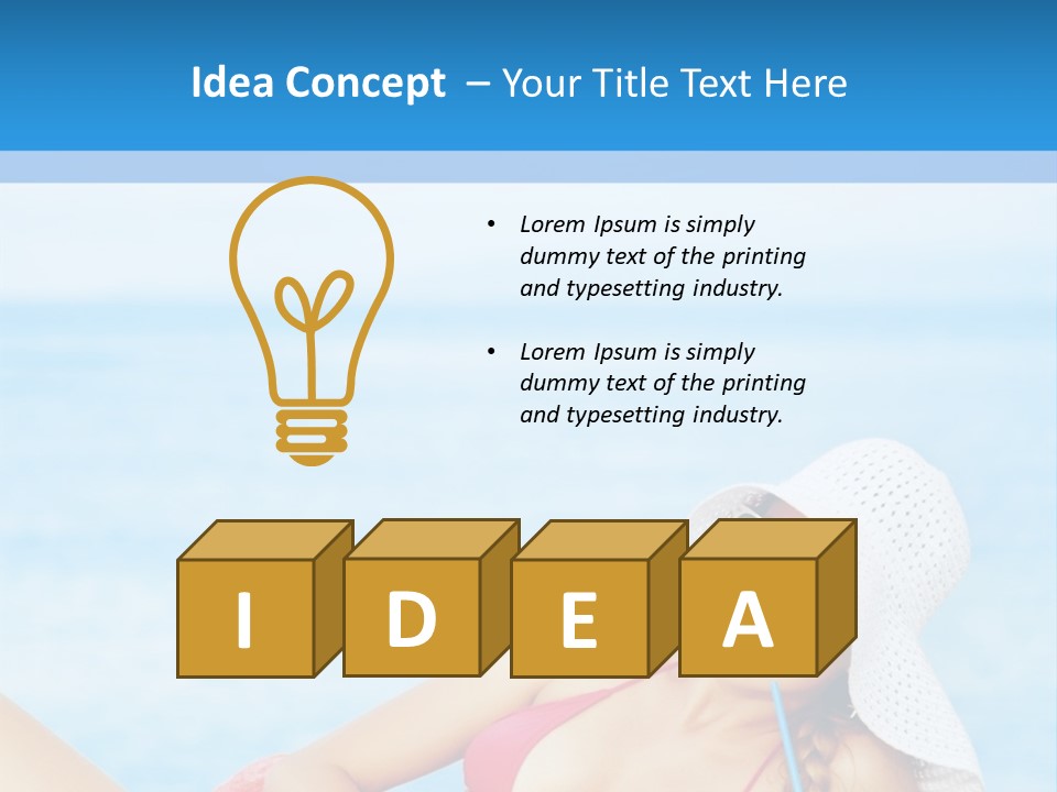 Scarf Eating Sexy PowerPoint Template