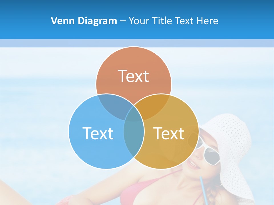 Scarf Eating Sexy PowerPoint Template