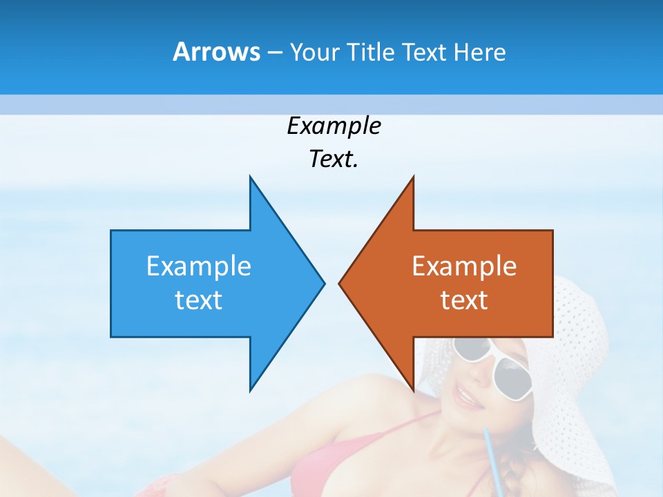 Scarf Eating Sexy PowerPoint Template