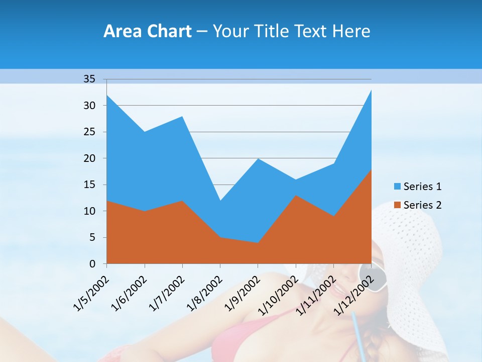 Scarf Eating Sexy PowerPoint Template
