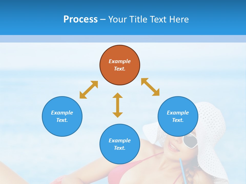 Scarf Eating Sexy PowerPoint Template