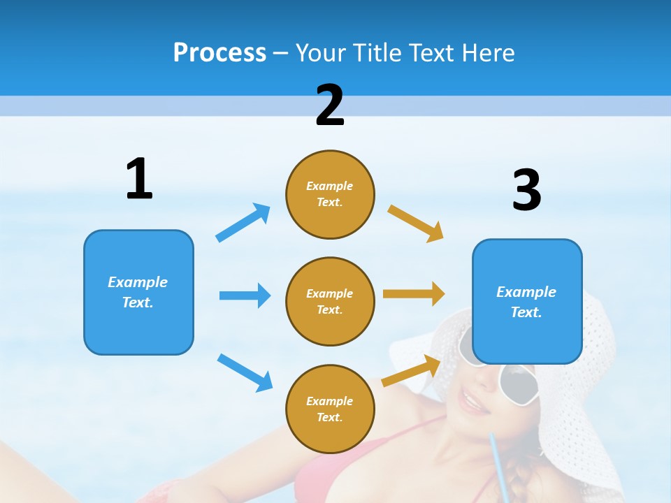 Scarf Eating Sexy PowerPoint Template