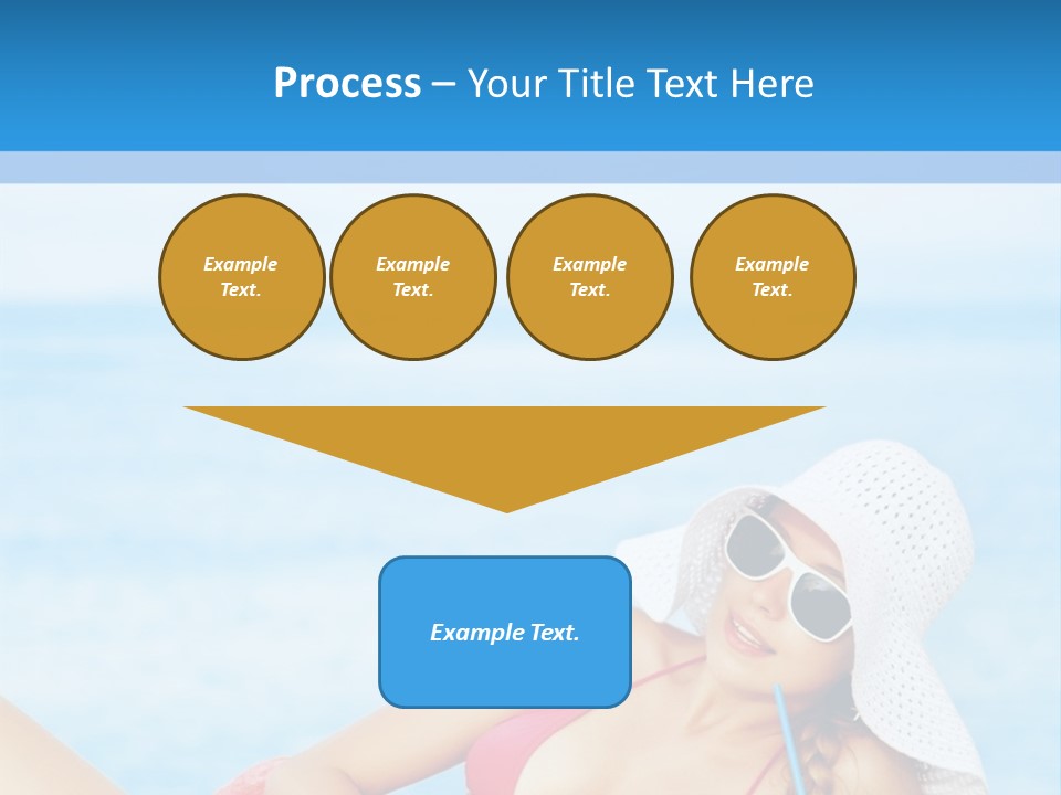 Scarf Eating Sexy PowerPoint Template