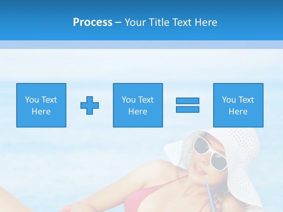 Scarf Eating Sexy PowerPoint Template