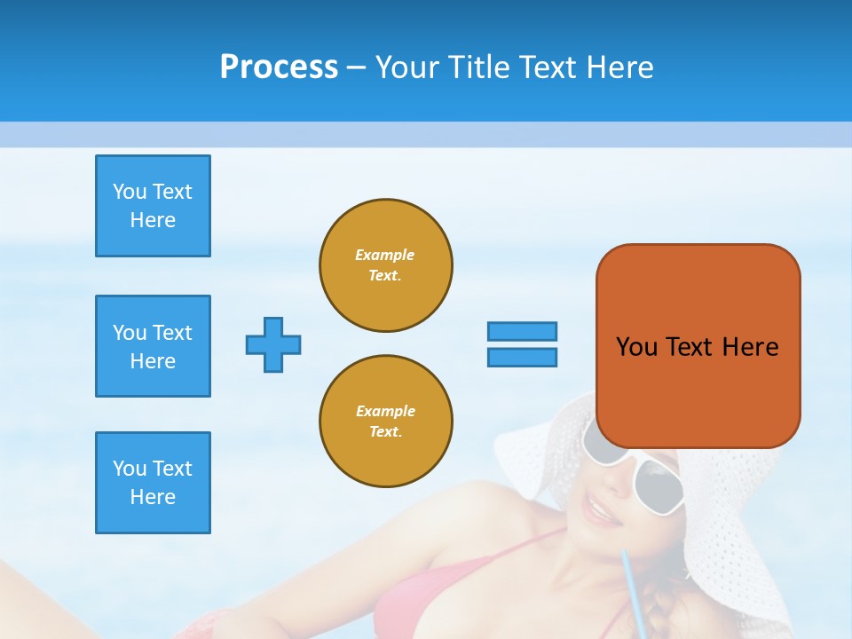 Scarf Eating Sexy PowerPoint Template