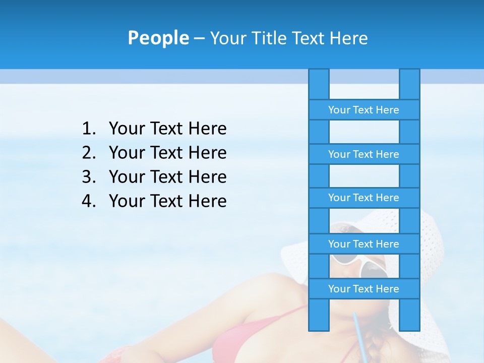 Scarf Eating Sexy PowerPoint Template