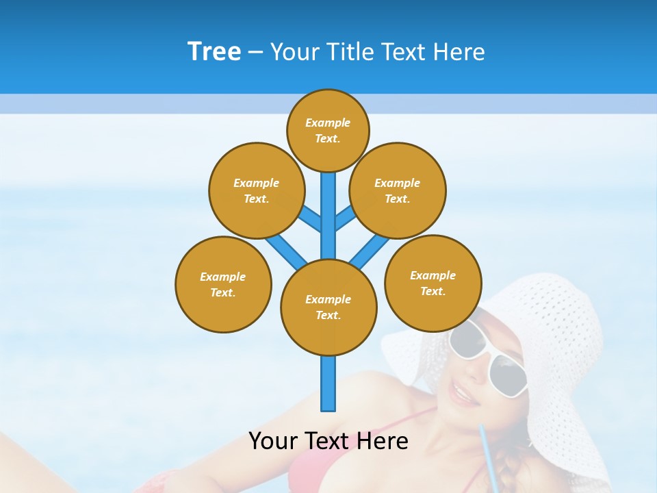 Scarf Eating Sexy PowerPoint Template