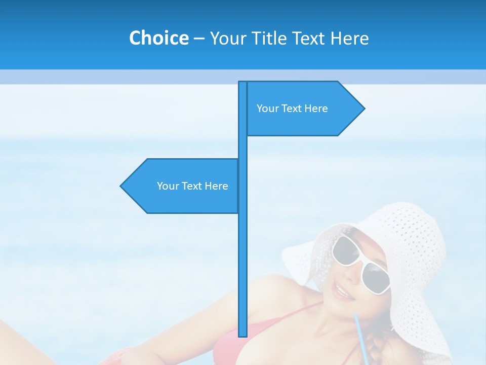 Scarf Eating Sexy PowerPoint Template