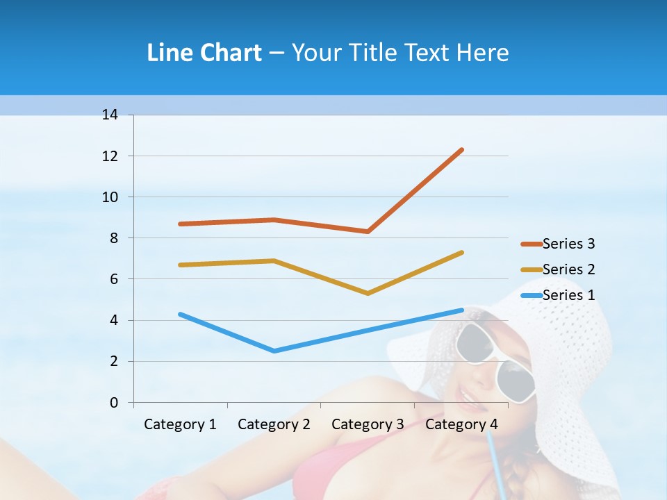 Scarf Eating Sexy PowerPoint Template