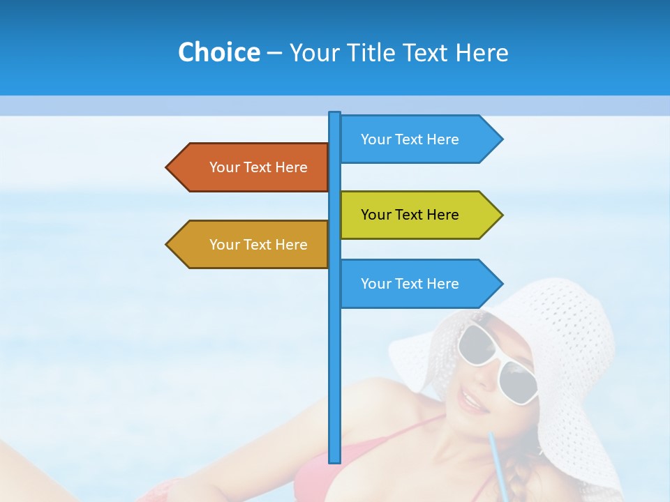 Scarf Eating Sexy PowerPoint Template