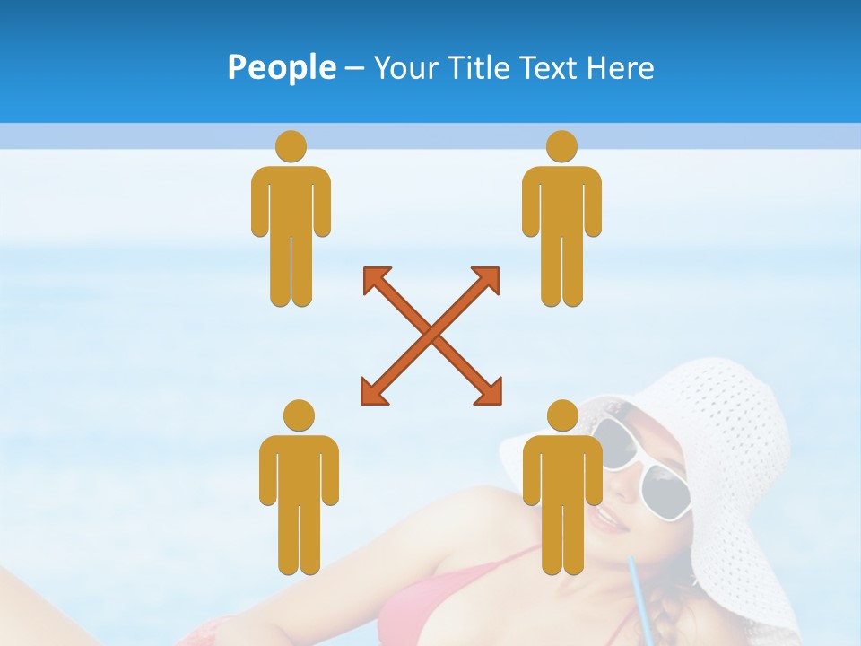 Scarf Eating Sexy PowerPoint Template