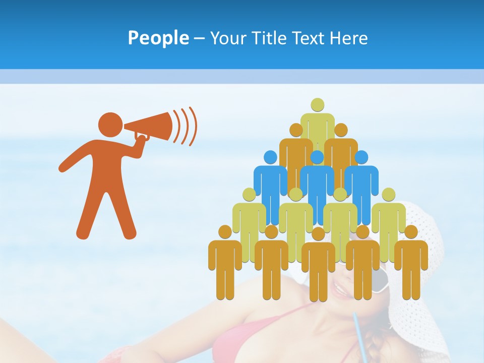 Scarf Eating Sexy PowerPoint Template