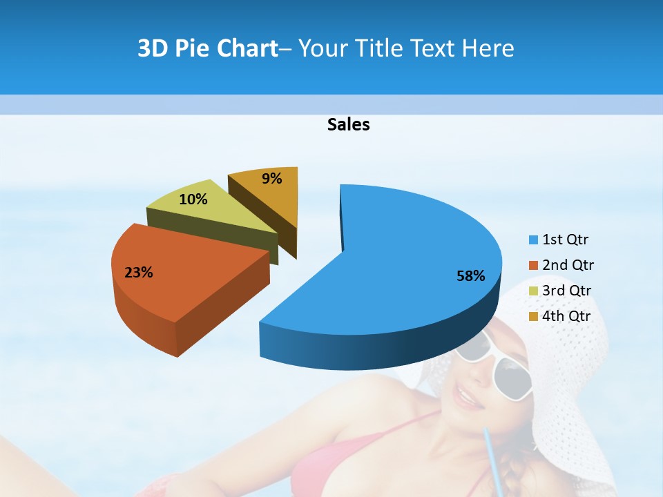 Scarf Eating Sexy PowerPoint Template